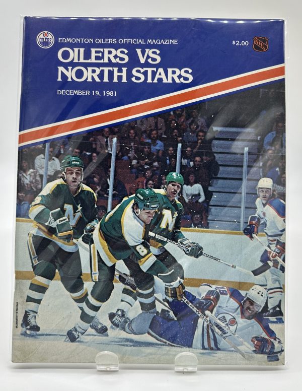 Edmonton Oilers Official Program December 19 1981 VS. North Stars